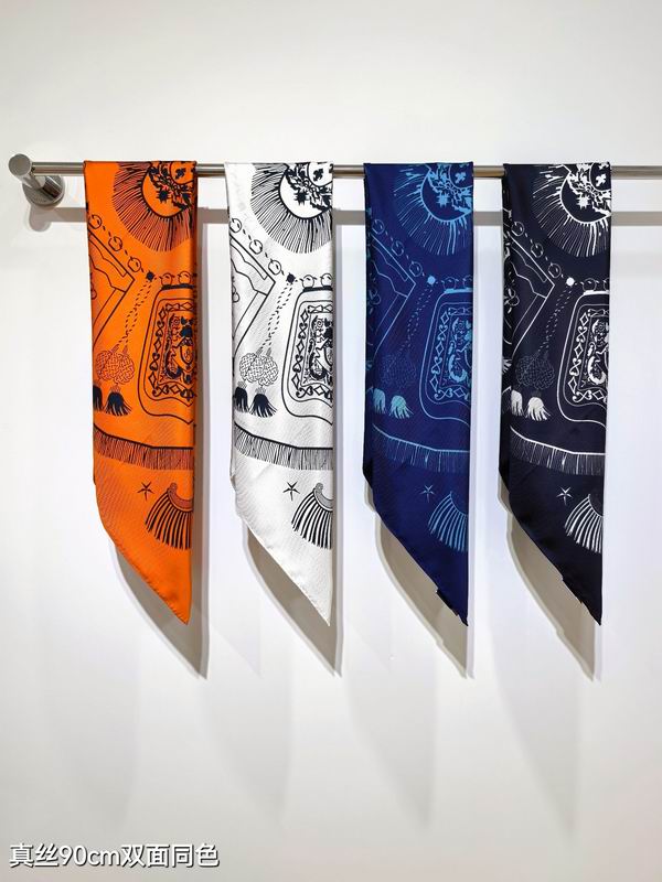 Hermes silk Scarf 90X90cm E032982